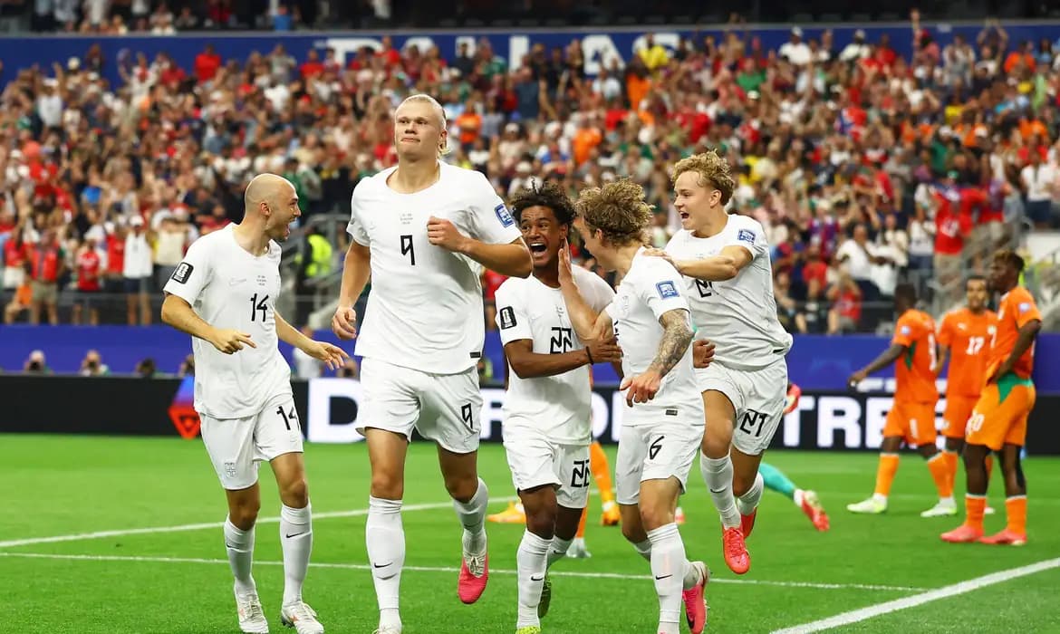 Haaland decide, Noruega elimina Costa do Marfim e será adversária do Brasil