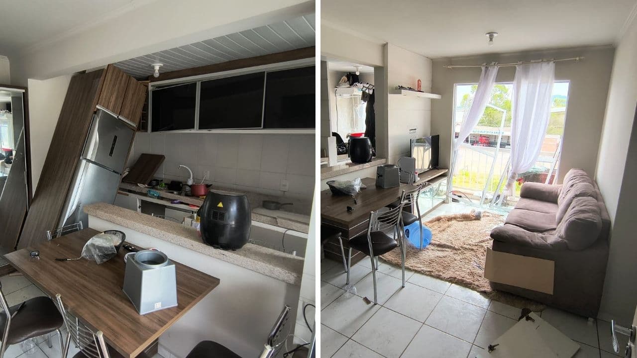 Forte explosão atinge cozinha de apartamento
