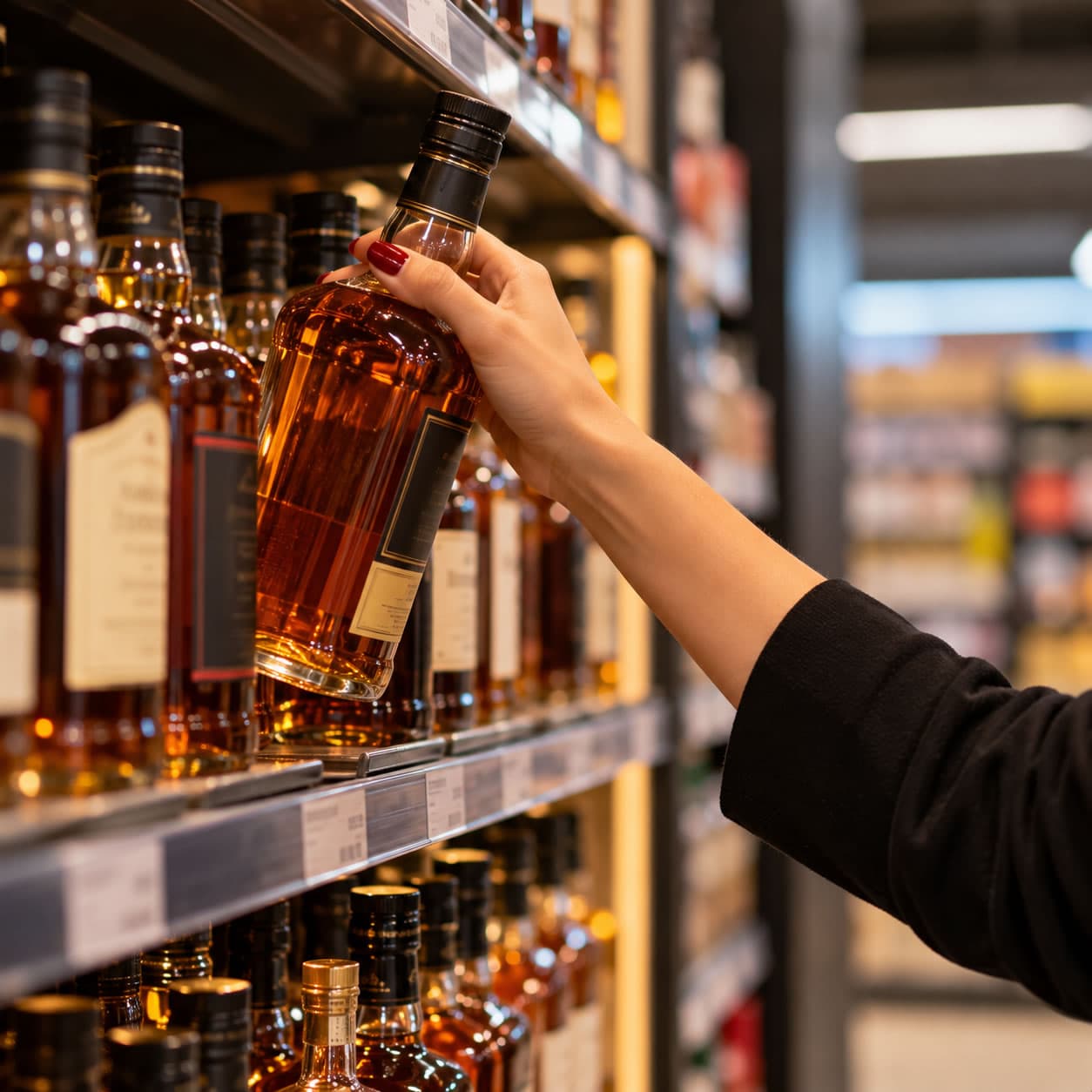 Mulher furta uísque para pagar advogado e acaba presa em supermercado